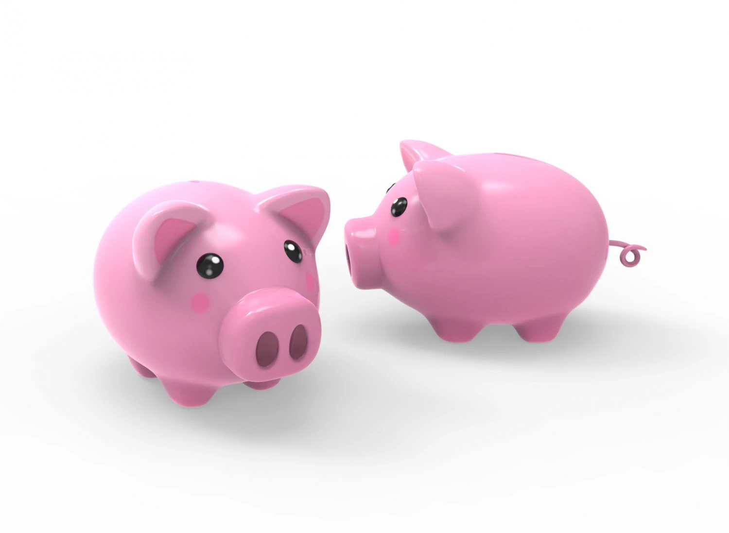 Pig money v001 3D Model .c4d .max .obj .3ds .fbx .stl .blend 