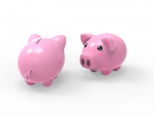 Pig money v001 3D Model
