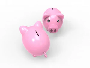 Pig money v001 3D Model