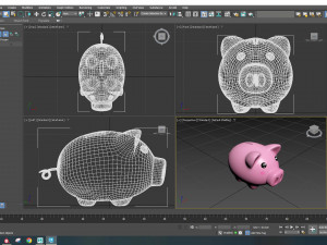 Pig money v001 3D Модель