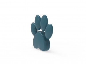 Foot animal symbol v001 3D Модель