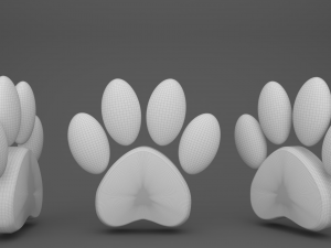 Foot animal symbol v001 3D Модель