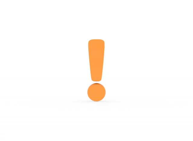 विस्मयादिबोधक चिह्न v001 3D मॉडल .c4d .max .obj .3ds .fbx .stl .blend