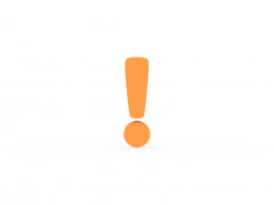 感嘆符 v001 3Dモデル