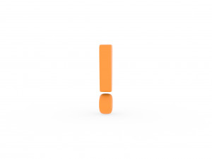 Exclamation Mark v001 3D Модель