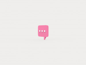 Chat Icon v01 Modelo 3D