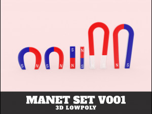 Magnet set v001 3Dモデル