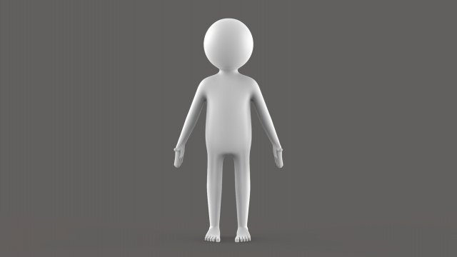 Simple Stick v0003 Model 3D .c4d .max .obj .3ds .fbx .stl .blend 