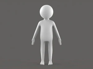 シンプルスティック v0003 3Dモデル