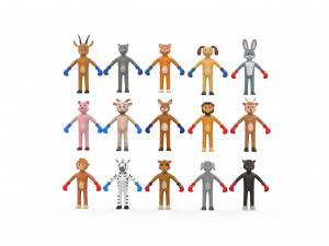Animal Animated Pack 1 3Dモデル