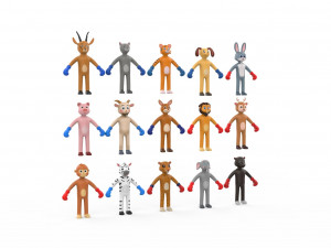 Animal Animated Pack 1 3Dモデル