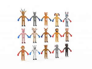 Animal Animated Pack 1 3D Model