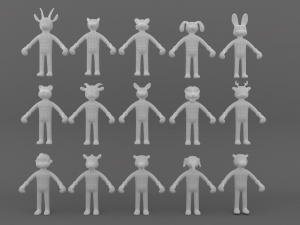 Animal Animated Pack 1 3Dモデル