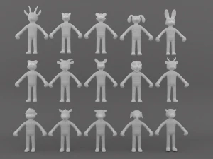 Animal Animated Pack 1 3D Model