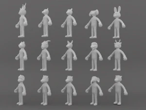 Animal Animated Pack 1 3D Model