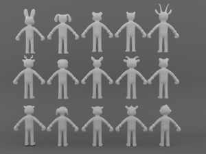 Animal Animated Pack 1 3Dモデル