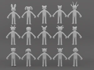 Animal Animated Pack 1 3D Model