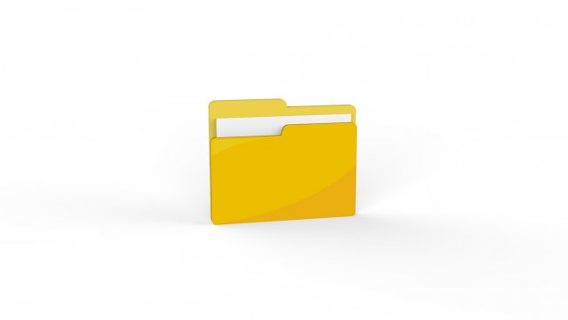 Folder icon v001 3D 모델 .c4d .max .obj .3ds .fbx .stl .blend 