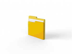 Folder icon v001 3D 모델