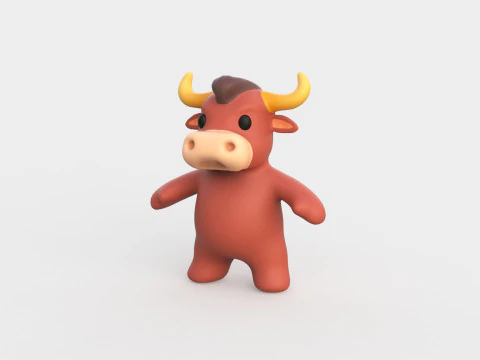 Animalito bebé - Toro lindo - Animado Modelo 3D