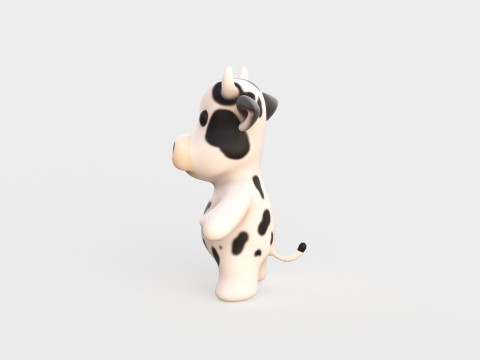 Little animal baby - Cow cute - Animated 3D Model