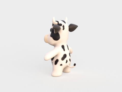 Little animal baby - Cow cute - Animated 3D Model
