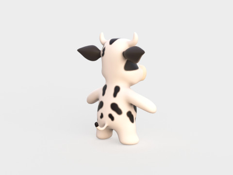 Little animal baby - Cow cute - Animated 3D Model