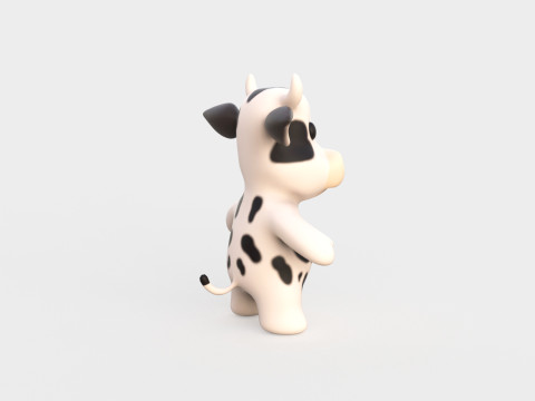 Little animal baby - Cow cute - Animated 3D Model