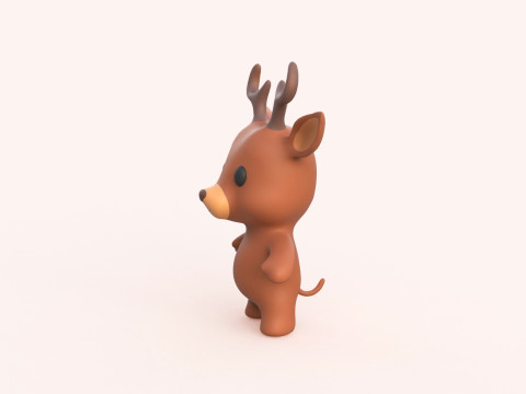 Little animal baby - Deer cute - Animated Model 3D