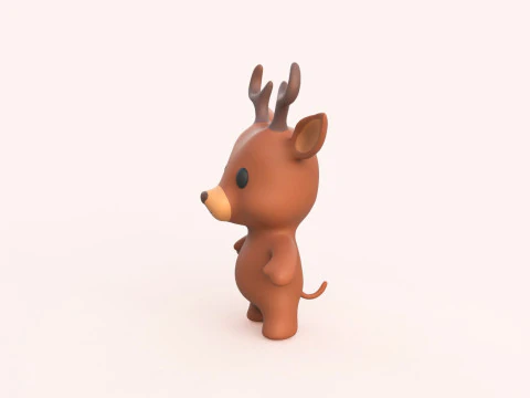 Little animal baby - Deer cute - Animated 3D Model