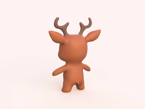 Little animal baby - Deer cute - Animated 3D Model