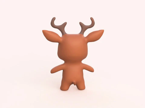 Little animal baby - Deer cute - Animated 3D Model