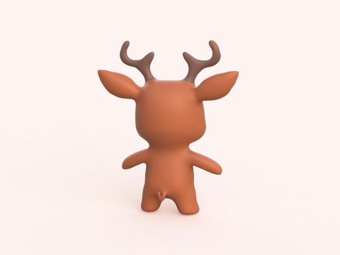 Little animal baby - Deer cute - Animated Model 3D