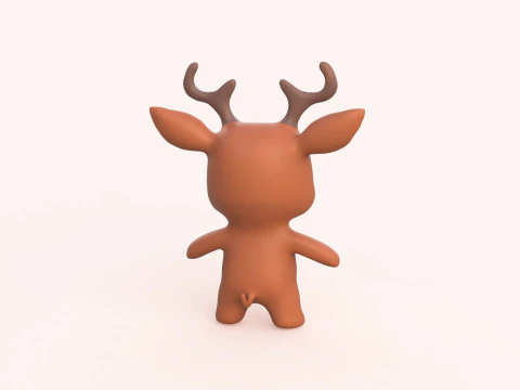 Little animal baby - Deer cute - Animated 3D Model