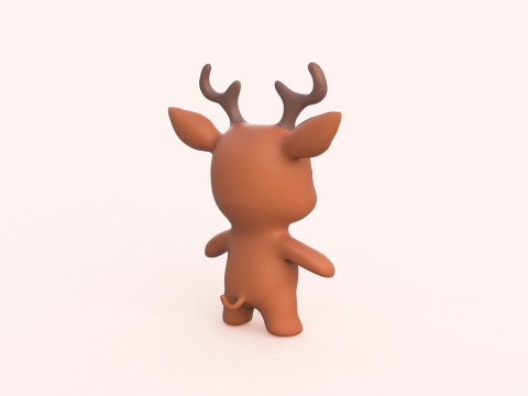 Little animal baby - Deer cute - Animated Model 3D