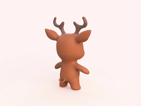 Little animal baby - Deer cute - Animated 3D Model
