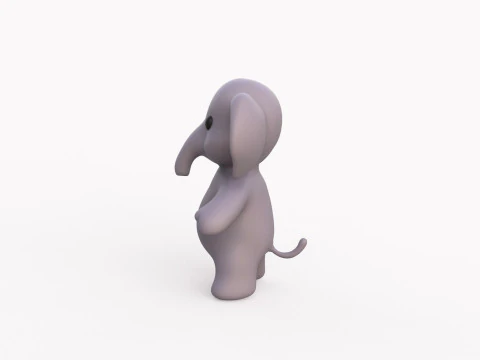Piccolo animaletto - Elefante carino - Animato Modello 3D
