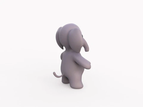 Piccolo animaletto - Elefante carino - Animato Modello 3D