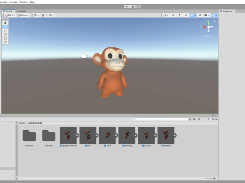 Little animal baby - Monkey cute - Animated 3D Model