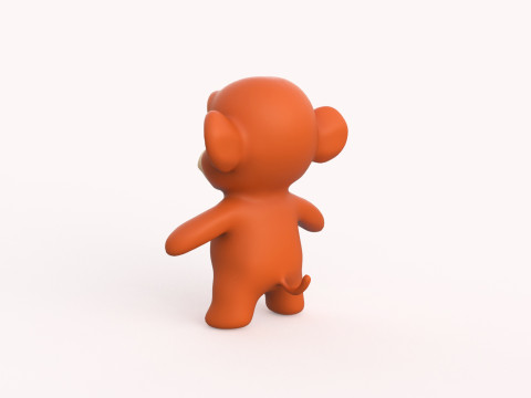 Little animal baby - Monkey cute - Animated 3D Model