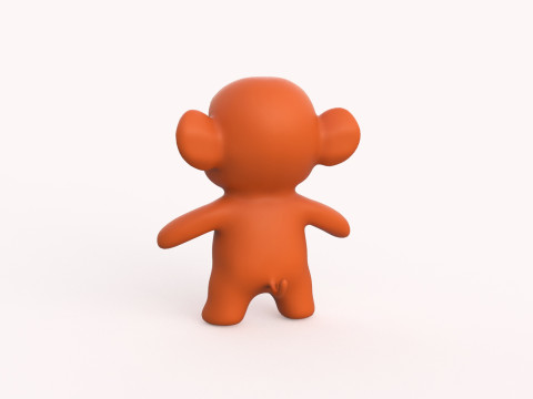 Little animal baby - Monkey cute - Animated 3D Model