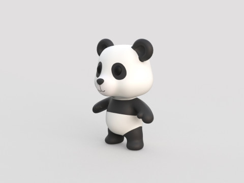 Little animal baby - Panda cute - Animated 3D Model
