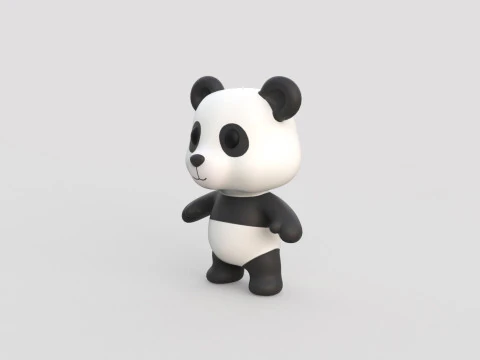Little animal baby - Panda cute - Animated 3D Model