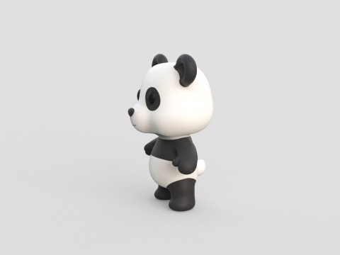 Little animal baby - Panda cute - Animated 3D Model