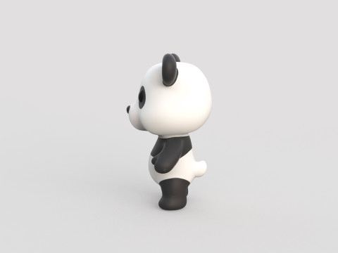 Little animal baby - Panda cute - Animated 3D Model