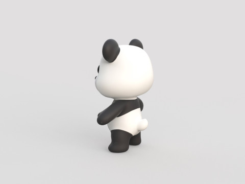 Little animal baby - Panda cute - Animated 3D Model