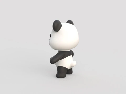 Little animal baby - Panda cute - Animated 3D Model