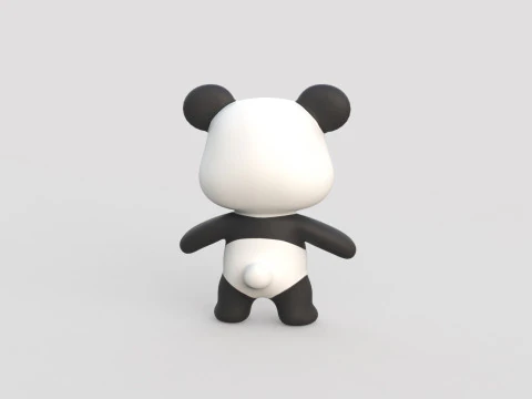 Little animal baby - Panda cute - Animated 3D Model