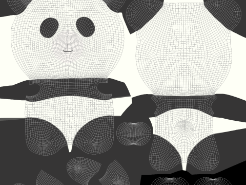 Little animal baby - Panda cute - Animated 3D Model