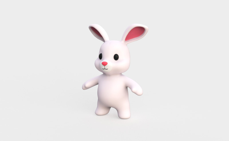 Little animal baby - Rabbit cute - Animated Modelo 3D .c4d .max .obj .3ds .fbx .stl .blend 